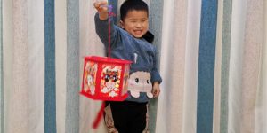 幼儿园手工作业，完成了